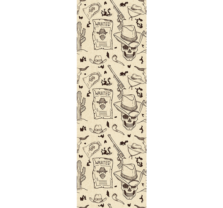 Länsimaiset kuvat makuuhuoneen tapetti - Tenstickers