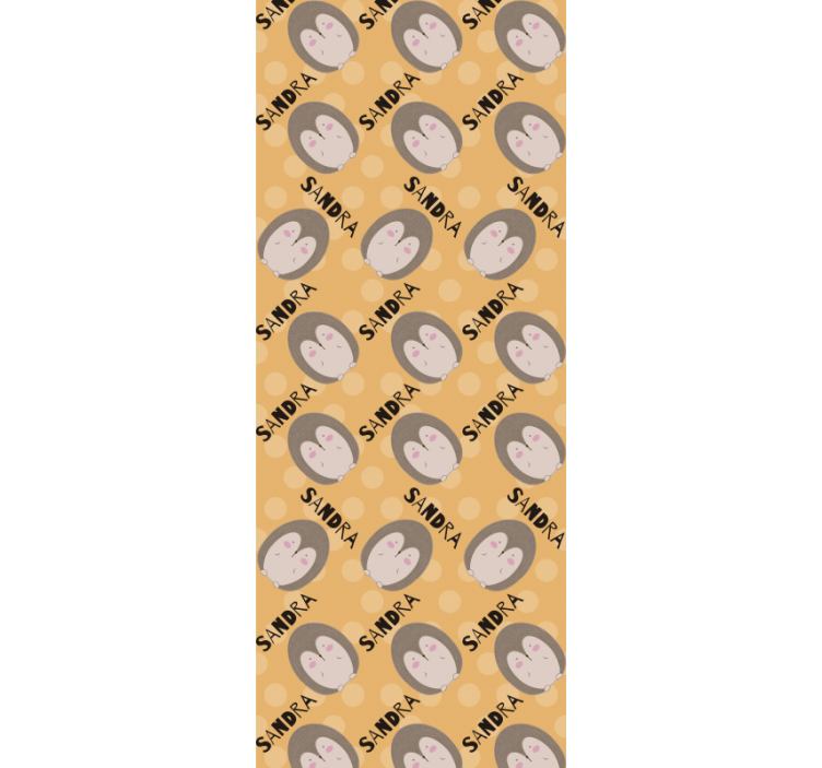 Ihana pyöreä siili eläin tapetti nimellä - Tenstickers