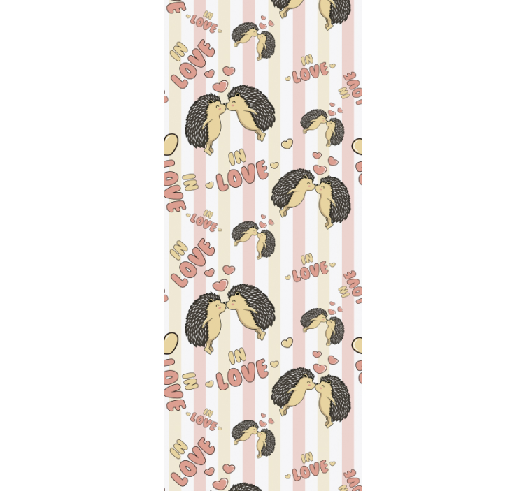 Porcupine rakastunut siili tapetti - Tenstickers