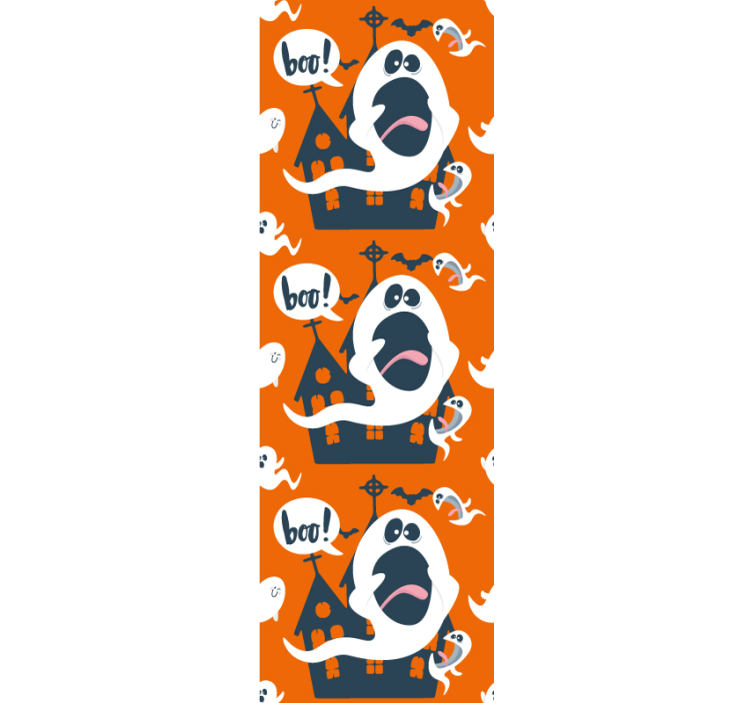 Haamuja ja kummituksia halloween tapetti - Tenstickers