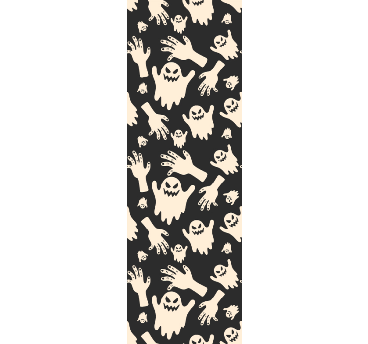 Aavemaisia käsikuvioita halloween tapetti - Tenstickers