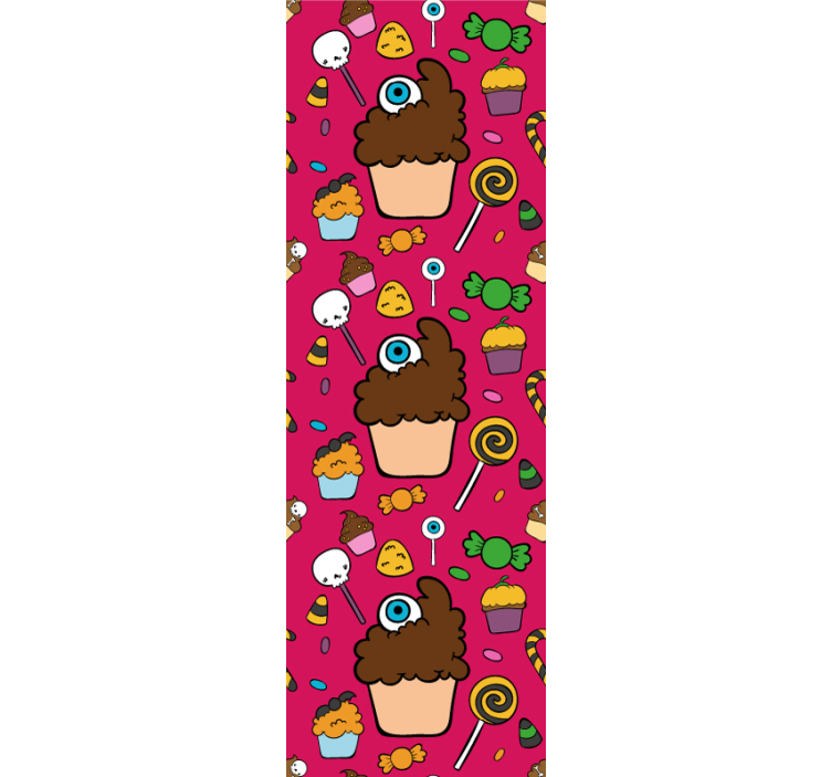 Koristeelliset kupit makuuhuoneen tapetti - Tenstickers