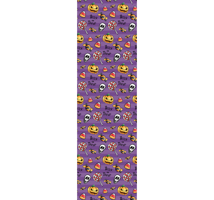 Karkki vai kepponen kurpitsa lila tapetti - Tenstickers