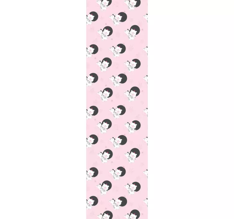 Vauva karhu ja seepra lastenhuoneen tapetti - Tenstickers