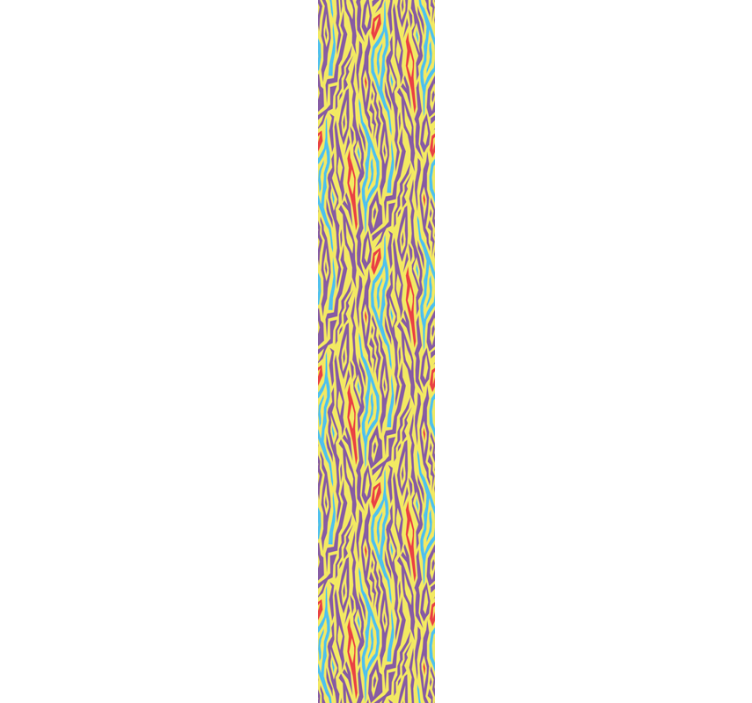 Värikkäät aallot abstrakti tapetti - Tenstickers