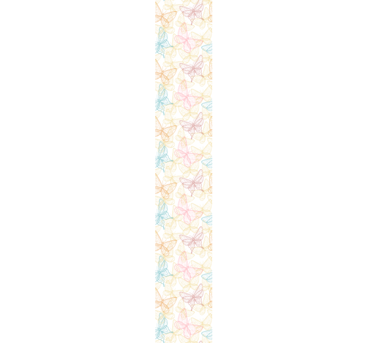Perhosen ääriviivat perhostapetti - Tenstickers