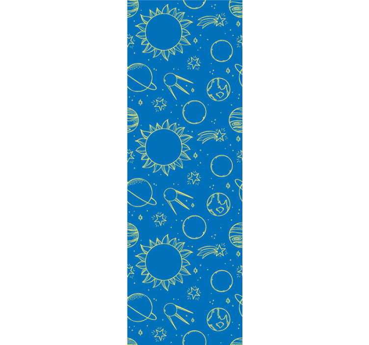 Avaruusaiheinen tausta vauvanhuoneen tapetti - Tenstickers