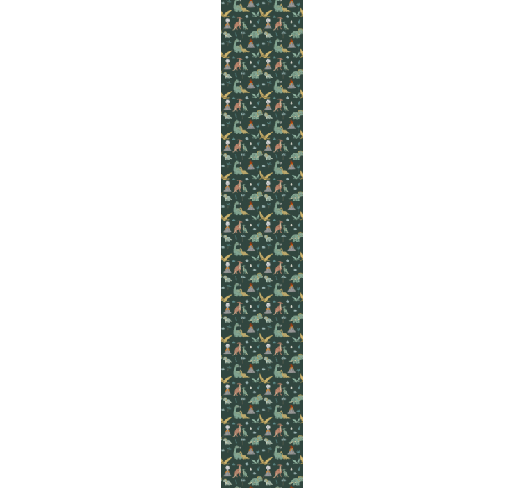 Dinosaurukset, kämmenet ja tulivuoret lastenhuoneen tapetti - Tenstickers