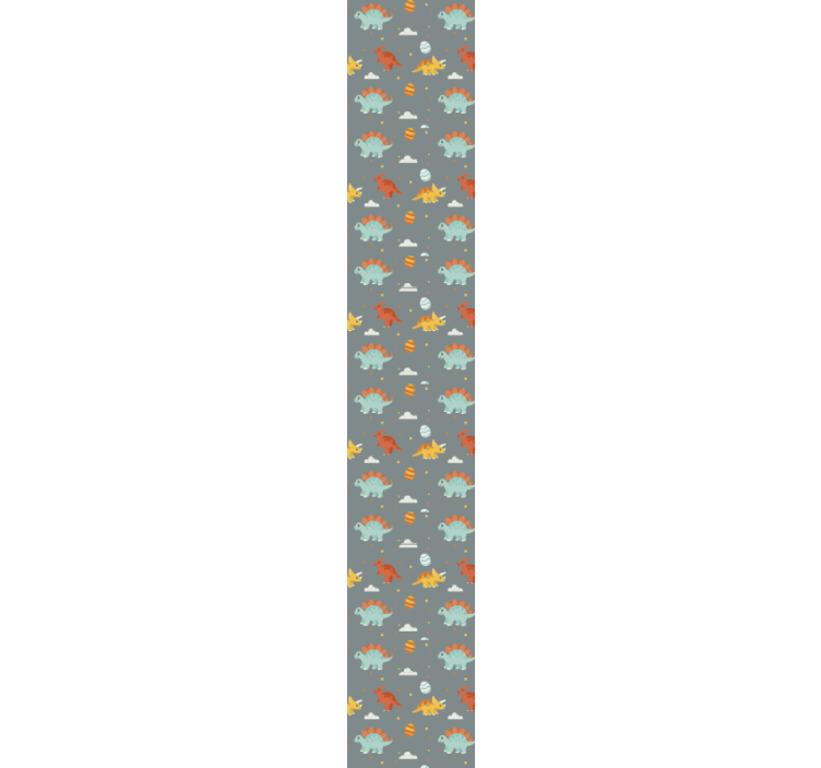 Söpö dinosaurusten kuvitus lastenhuoneen tapetti - Tenstickers