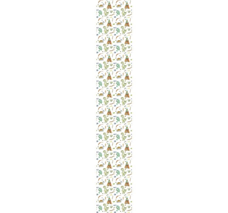Vesiväri dinosaurukset lastenhuoneen tapetti - Tenstickers