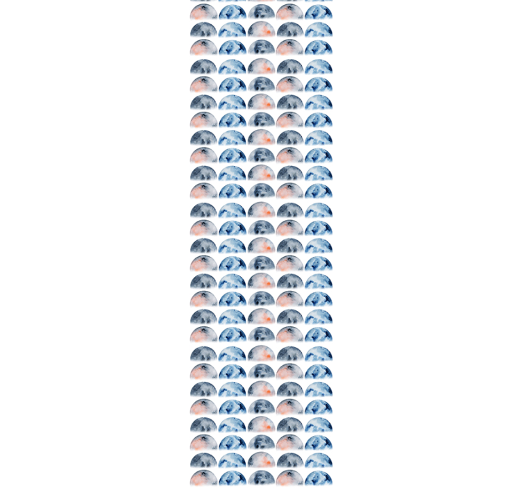 Puoliympyrän linjat vaakaraita tapetti - Tenstickers