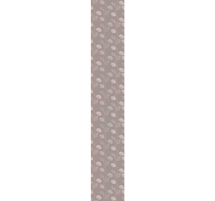 Kukka ääriviivat suunnittelu kukkatapetti - Tenstickers