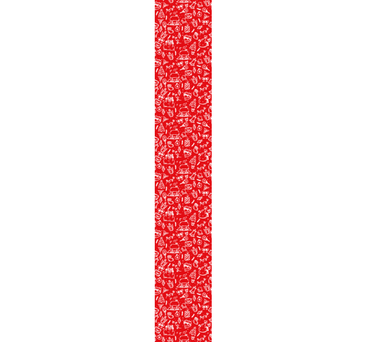 Kukka punainen kuvio luonto tapetti - Tenstickers