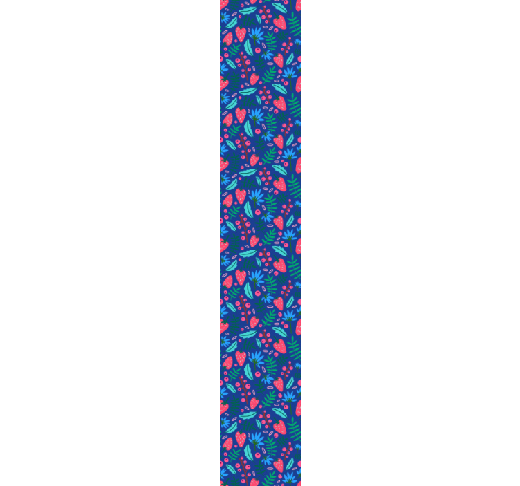 Kasvitieteellisiä kukkakuvioita lehti tapetti - Tenstickers