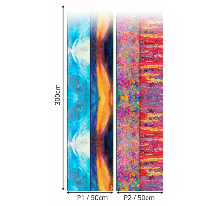Tapetti värikäs tilkka - Tenstickers