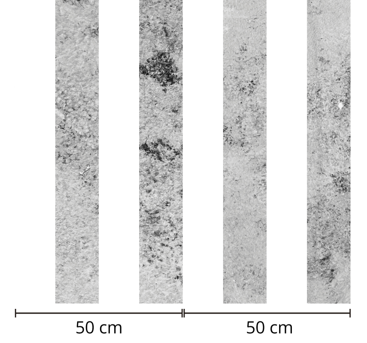 Harmaa raita betoni kuvioitu tapetti - Tenstickers