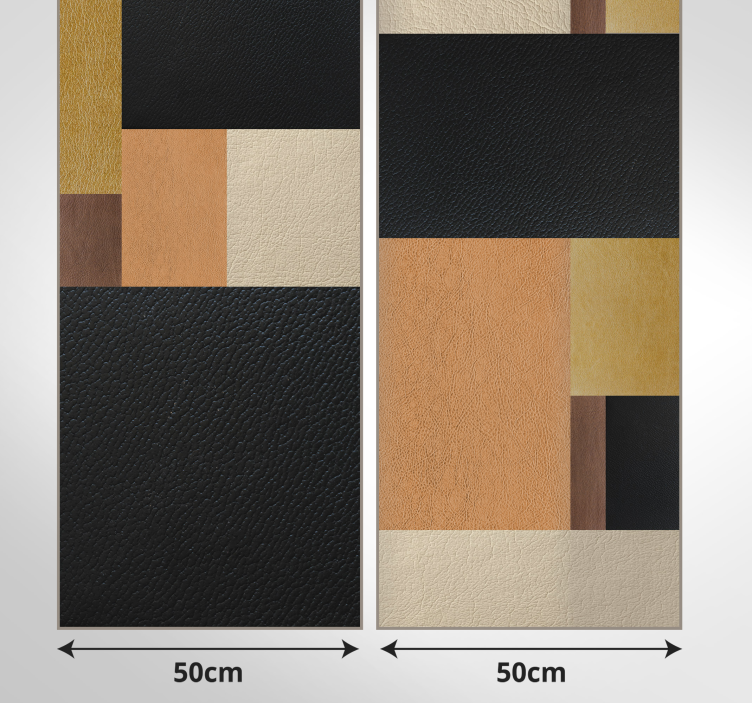 Abstrakti tapetti nahka mosaiikki - Tenstickers