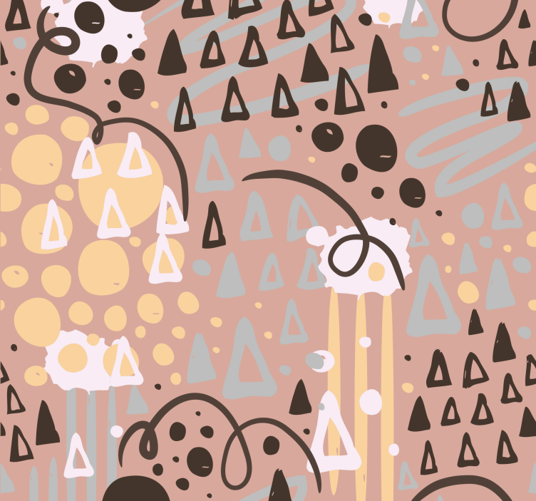 Merkit ja piirustukset lastenhuoneen tapetti - Tenstickers