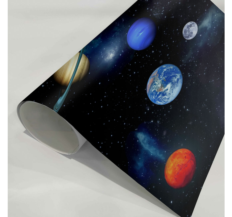 Kosmoksen avaruusplaneetat tähtitapetti - Tenstickers