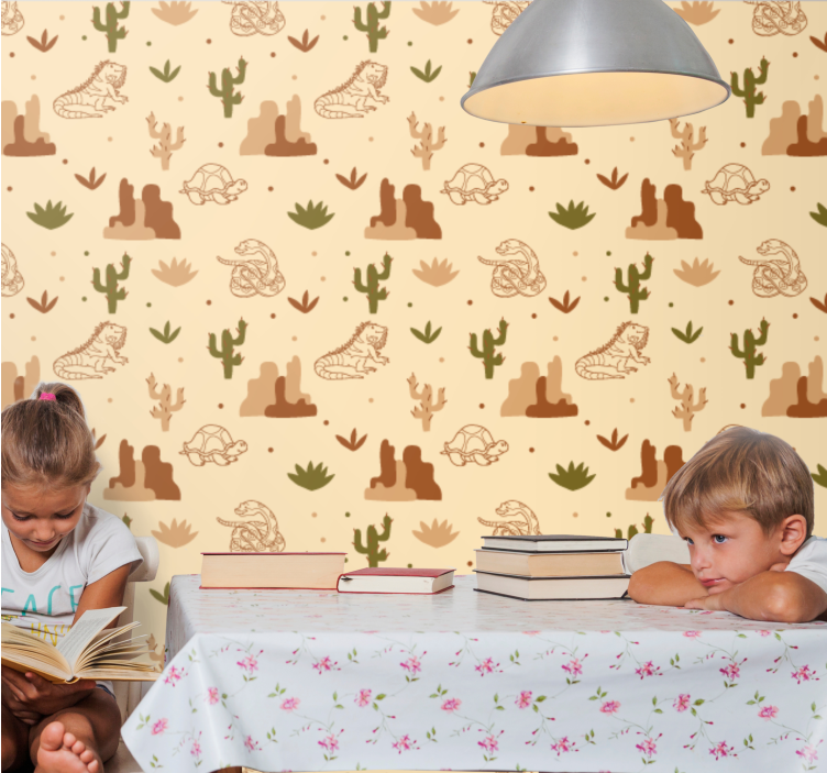 Aavikon eläimistön teema eläintapetti - Tenstickers