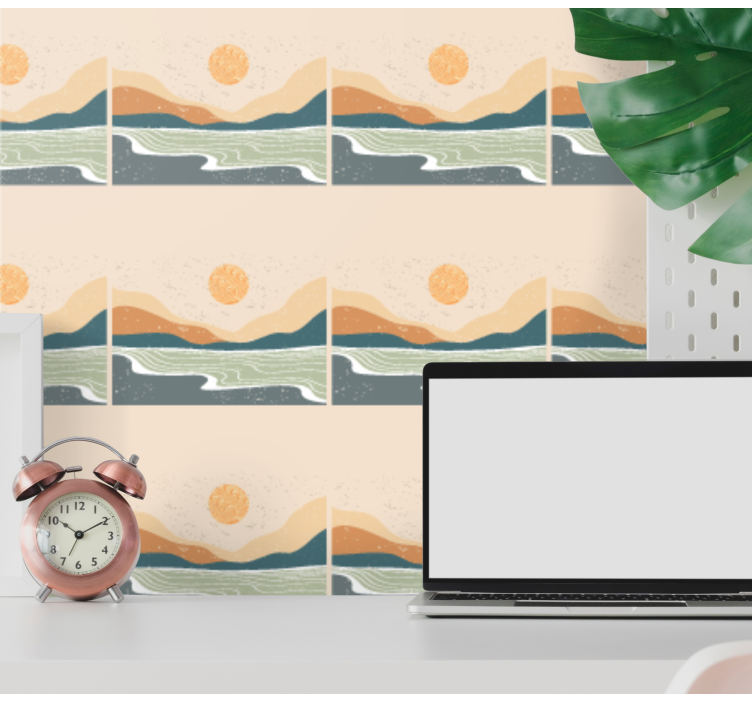 Abstrakti maisema maisematapetti - Tenstickers