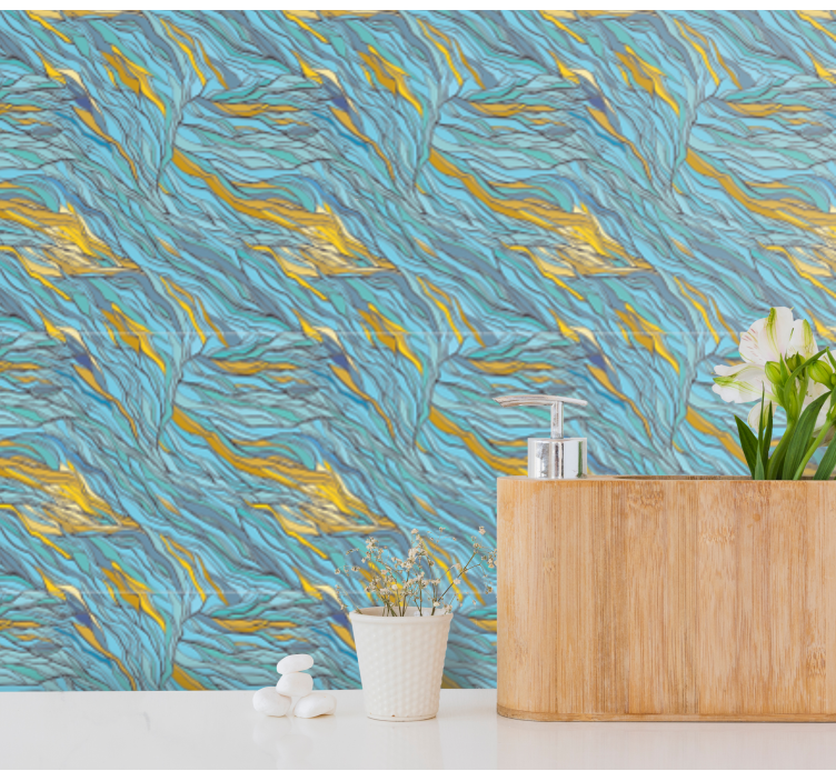 Abstrakti orgaaninen virtaus abstrakti tapetti - Tenstickers