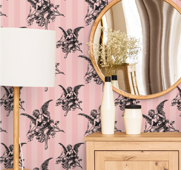 Barokki enkelit barokkitapetti - Tenstickers