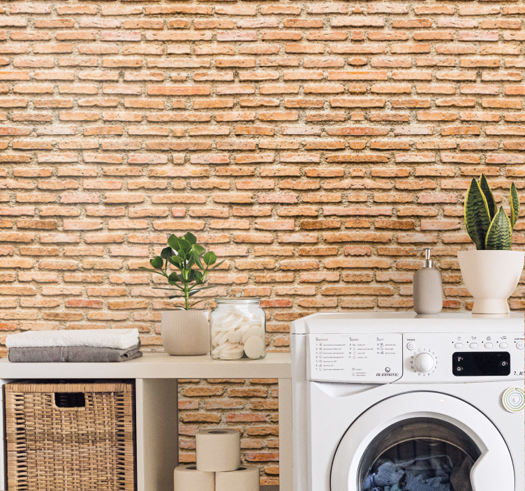 Beige kuvioitu kuvio kiviseinä tapetti - Tenstickers