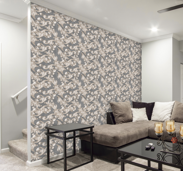 Belle grise koristeellinen tapetti - Tenstickers