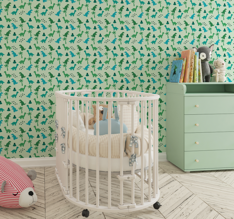 Dinosaurus-aiheet dinosaurus tapetti - Tenstickers