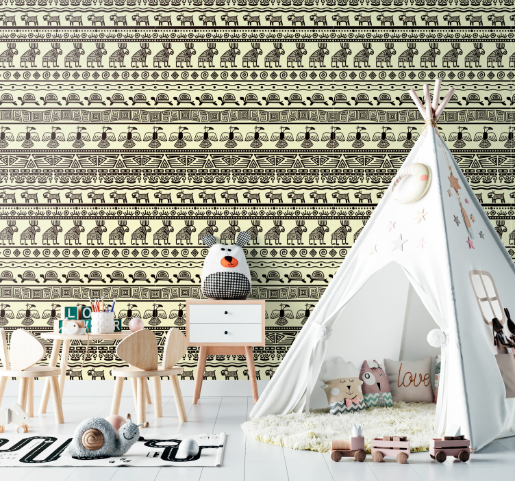 Egyptiläiset eläinaiheet eläintapetti - Tenstickers