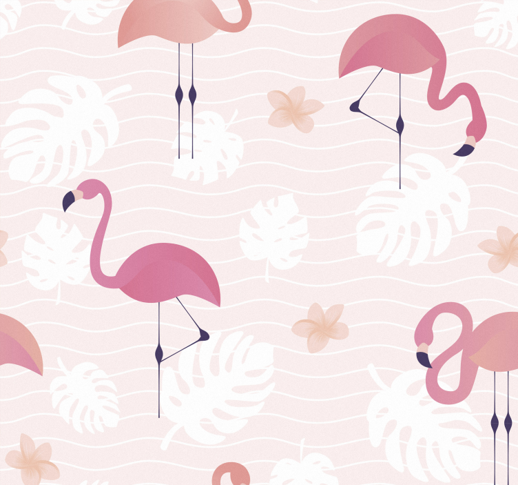Flamingo huddle eläintapetti - Tenstickers