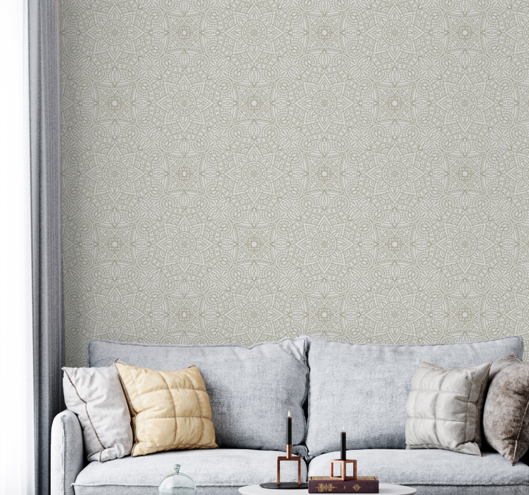 Geometriset mandalat ornamentti tapetti - Tenstickers