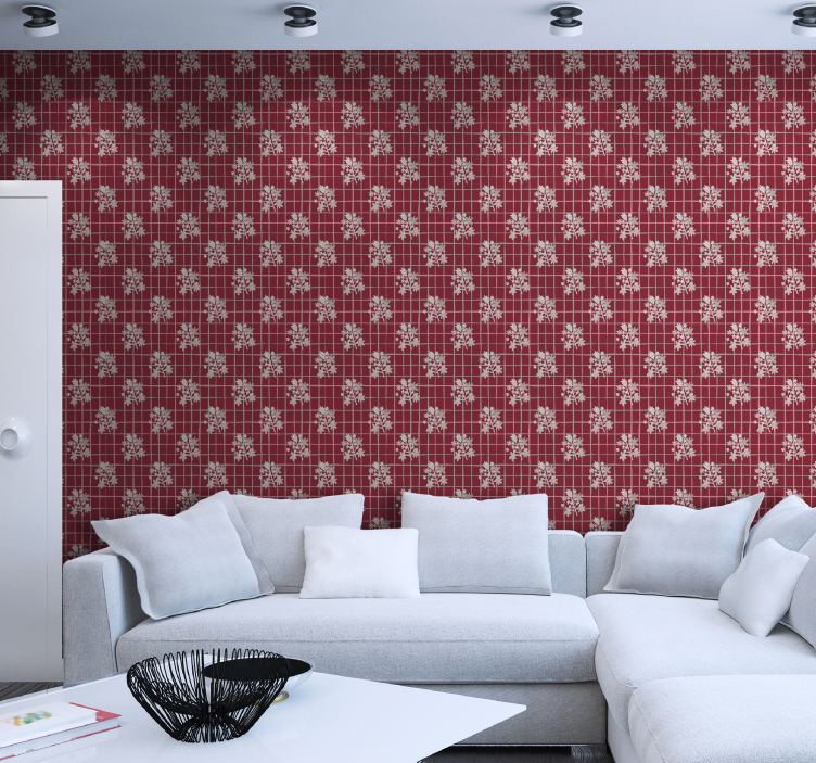 Geometriset muodot olohuone tapetit - Tenstickers