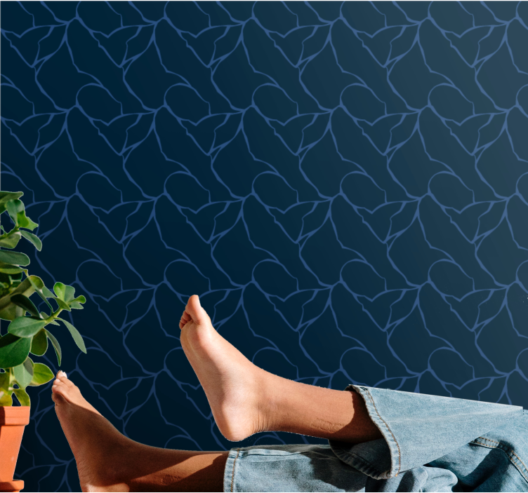 Geometristen viivojen suunnittelu geometrinen tapetti - Tenstickers