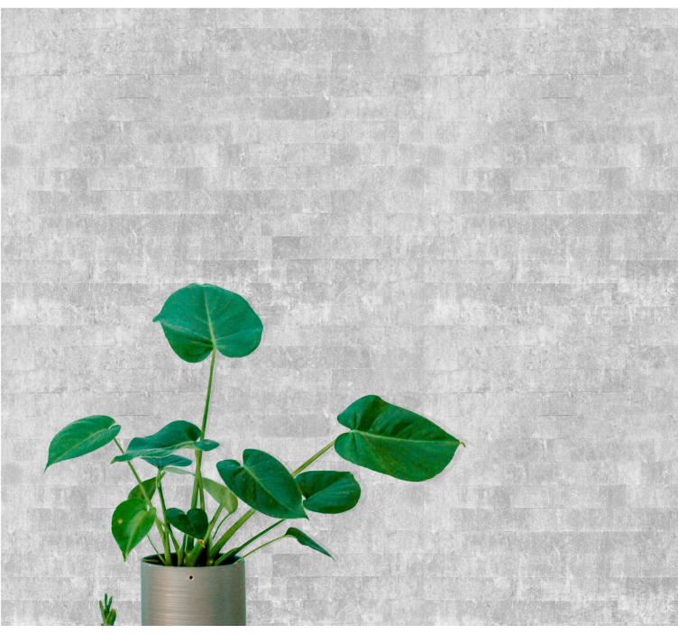 Harmaa tiili kuvio ikä kulunut tiilitapetit - Tenstickers