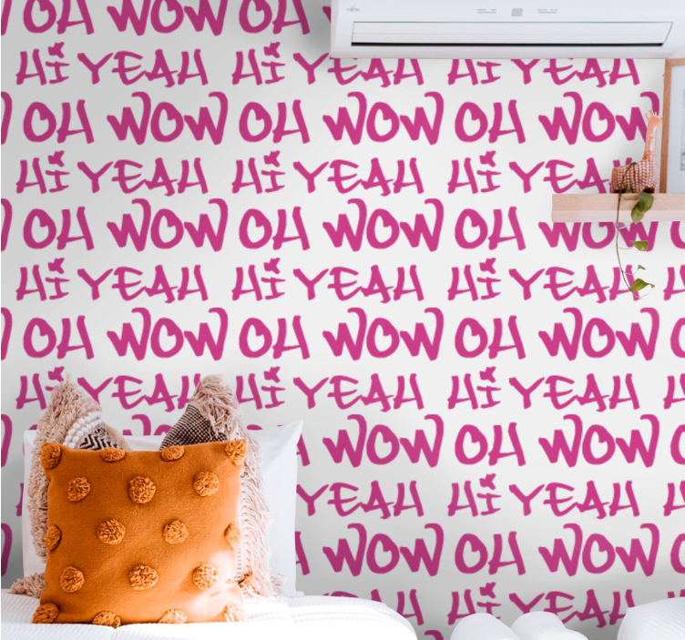 Ilmeikäs lausesuunnittelu tekstitapetti - Tenstickers