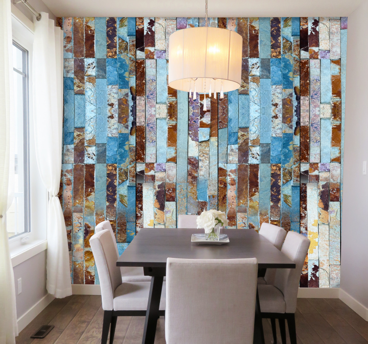 Ihanasti kuvioitu värikäs tapetti - Tenstickers