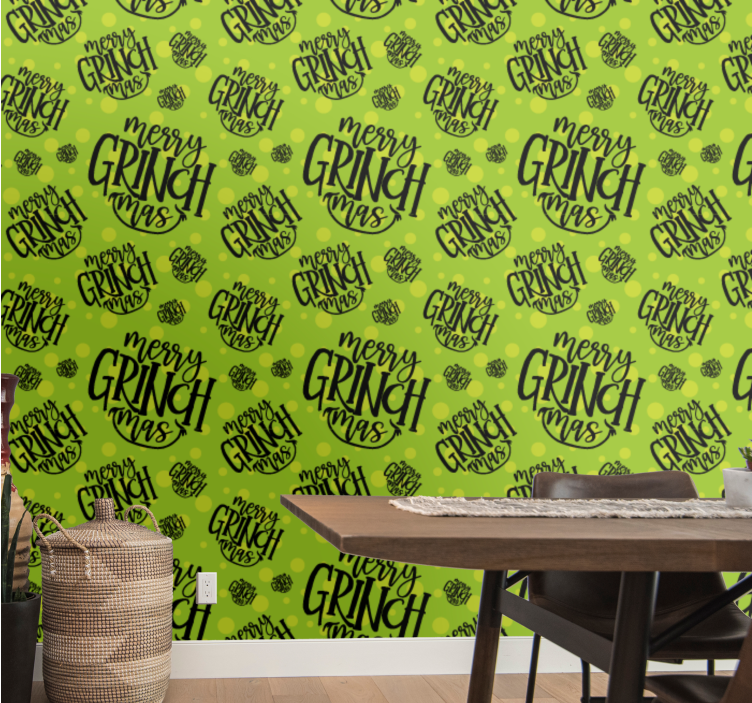 Juhlava hahmokuvio joulutapetti - Tenstickers