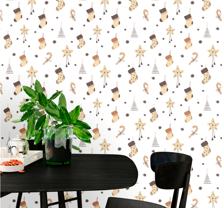 Juhlava lomakuvat joulutapetti - Tenstickers