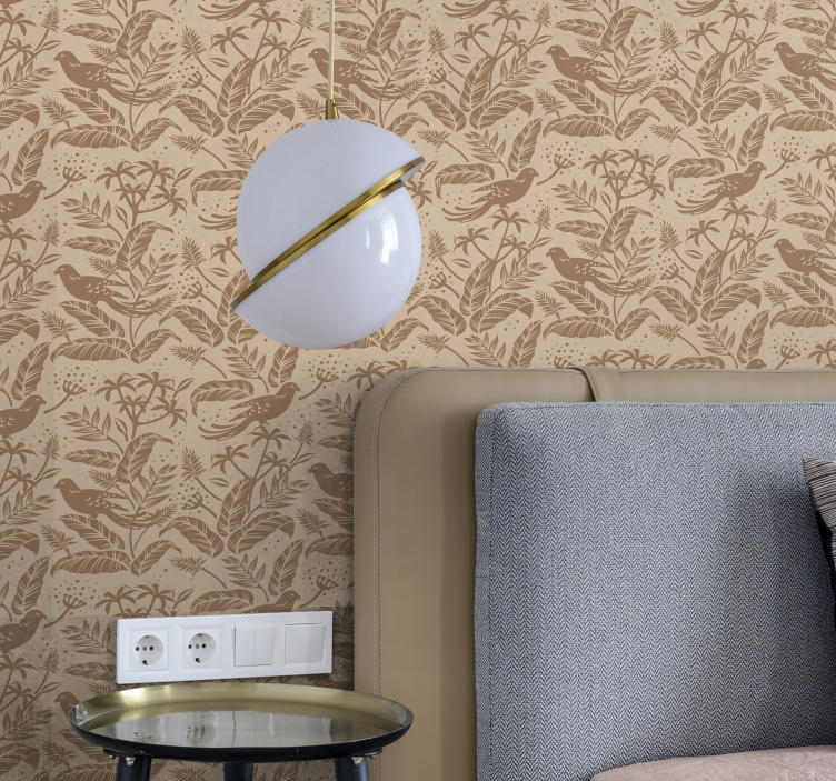 Kasvitieteellistä lumoa kukkatapetti - Tenstickers