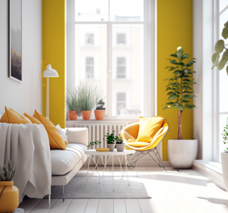 Keltainen keltainen tapetti - Tenstickers