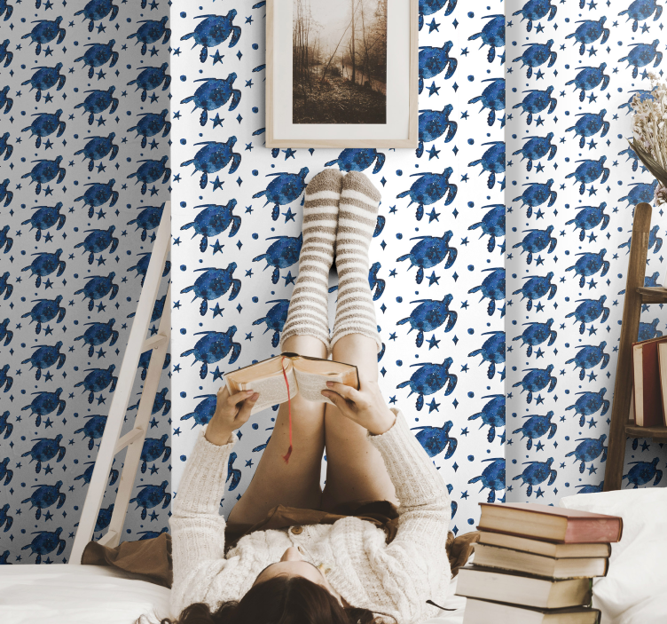 Kilpikonna galaksi kuvio eläimen tapetti - Tenstickers