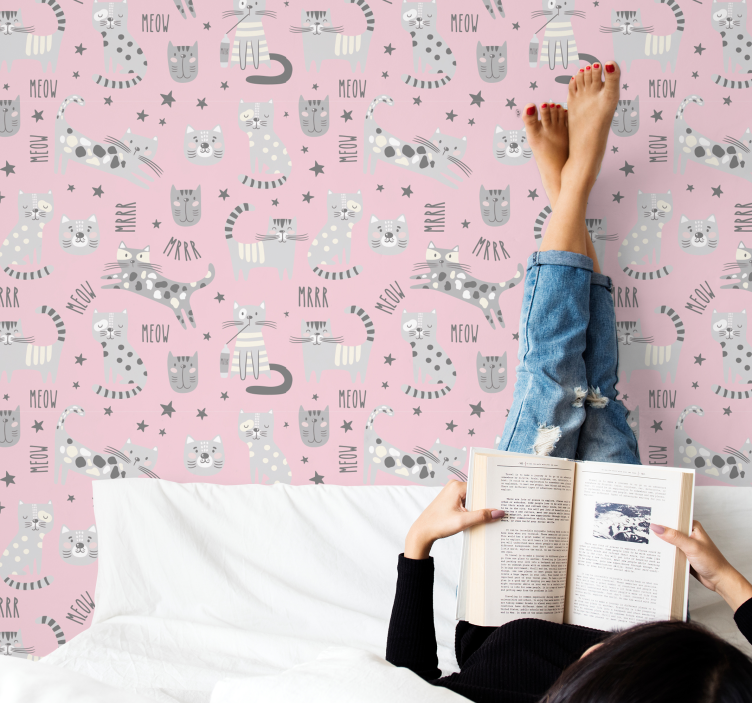 Kissan leikkiaikaa kissat tapetti - Tenstickers