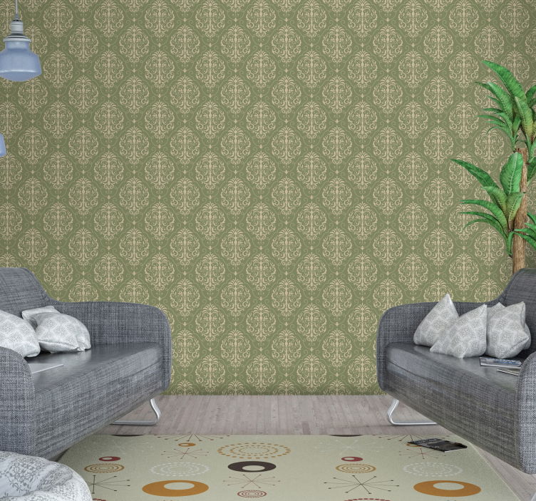 Klassinen tapetti kukilla - Tenstickers