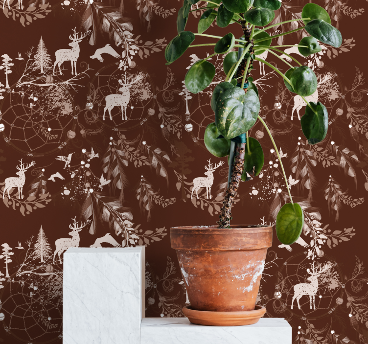 Koriste peura eläintapetti - Tenstickers