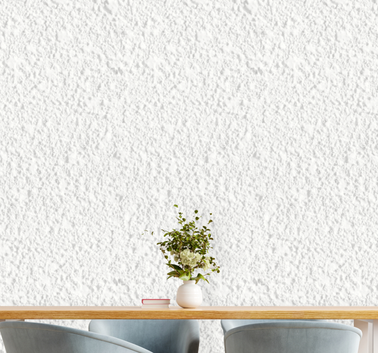 Kuvioitu valkoinen pinta efekti tapetti - Tenstickers