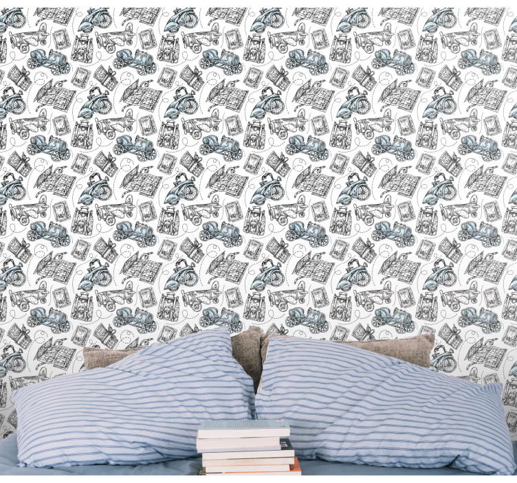 Matkustamisen vaelluskuvat modernit tapetit - Tenstickers