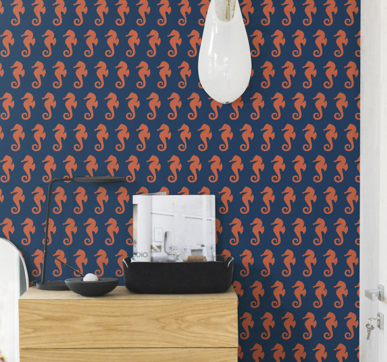 Merihevonen aihe eläimet taustakuva - Tenstickers