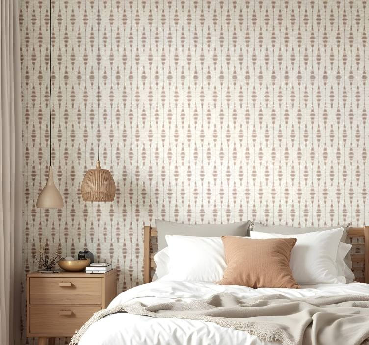 Mokkamousse rabaul ikat geometrinen taustakuva - Tenstickers